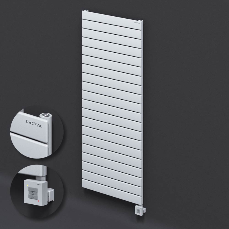 Type 10H Electric Steel Radiateur Décoratif 1476x600 Blanc (KTX1 Thermostat) 1000W