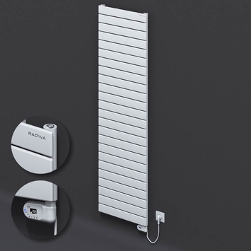 Radiva - Type 10H Electric Steel Radiateur Décoratif 1772x500 Blanc (Thesis Thermostat) 900W
