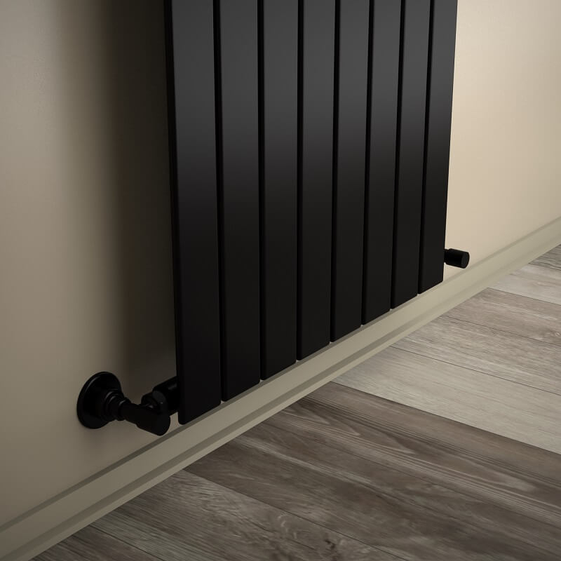 Type 10V Decorative Radiator 2200x588 Matte Black