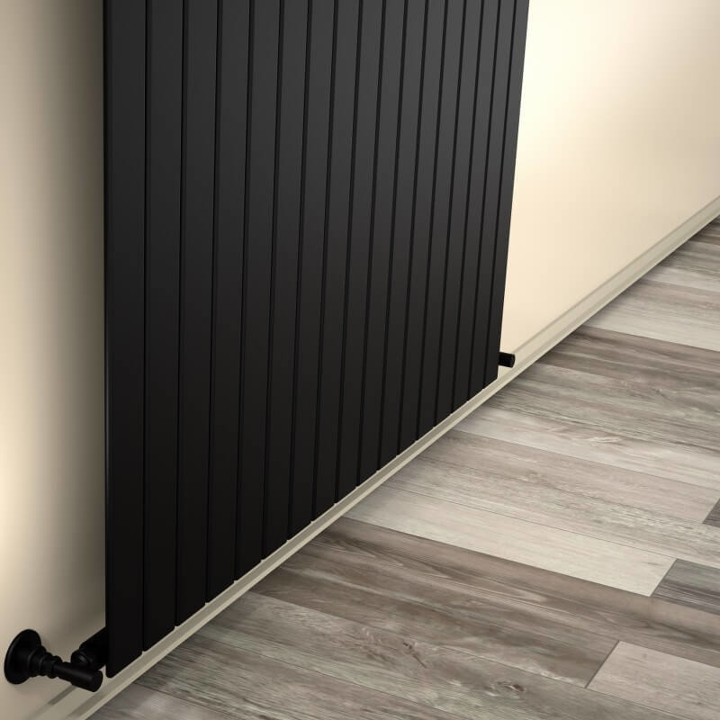 Type 10V Decorative Radiator 400x1254 Matte Black