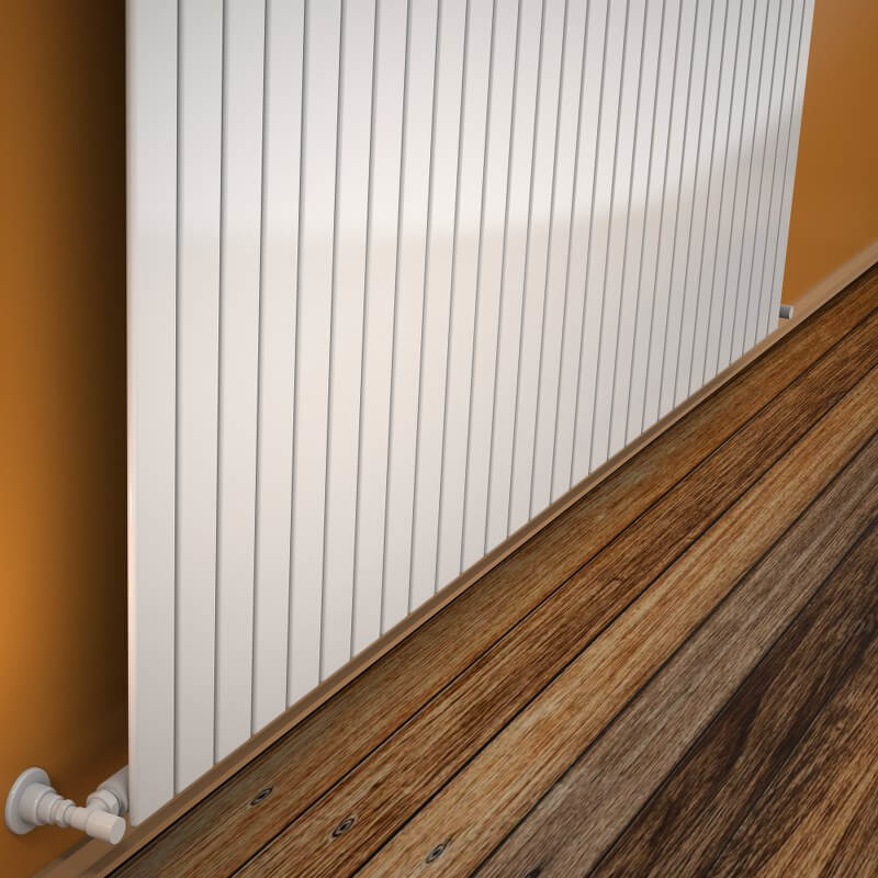 Type 10V Decorative Radiator 400x2142 White