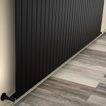 Type 10V Decorative Radiator 400x2512 Matte Black