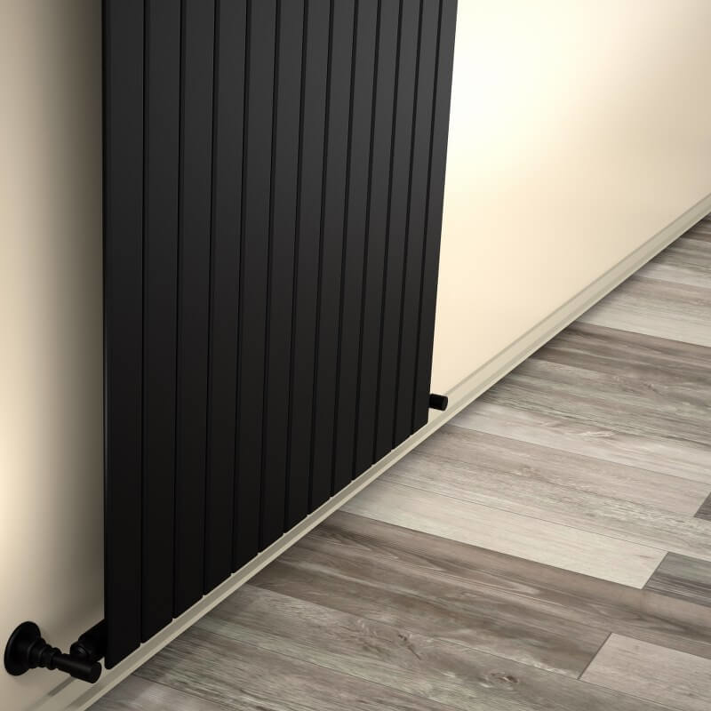 Type 10V Decorative Radiator 400x958 Matte Black