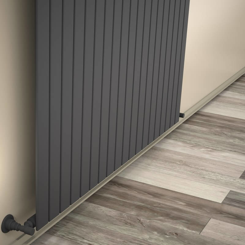 Type 10V Decorative Radiator 500x1402 Anthracite