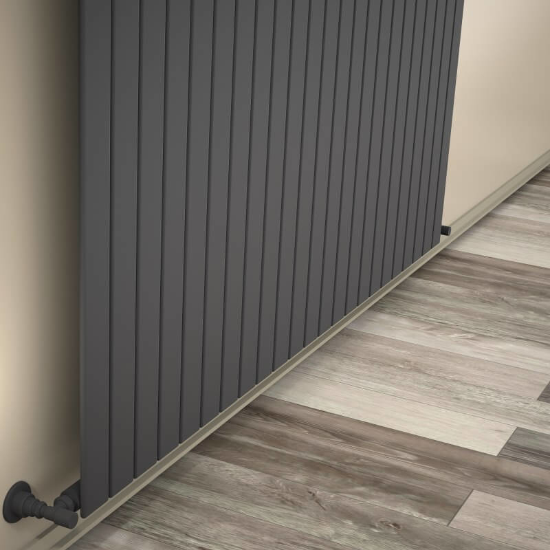 Type 10V Decorative Radiator 500x1698 Anthracite