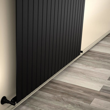 Radiva - Type 10V Decorative Radiator 600x1402 Matte Black