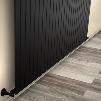 - Type 10V Decorative Radiator 600x1994 Matte Black  - Type 10V Decorative Radiator 600x1994 Matte Black