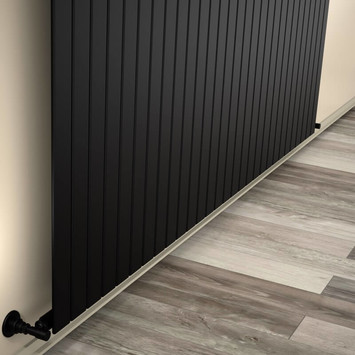 - Type 10V Decorative Radiator 600x2142 Matte Black  - Type 10V Decorative Radiator 600x2142 Matte Black