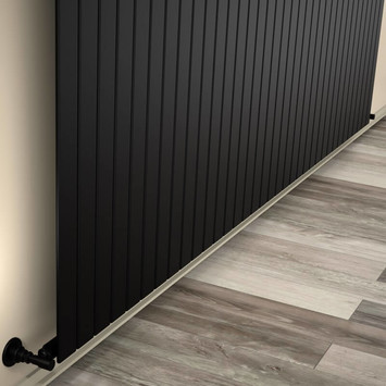 - Type 10V Decorative Radiator 600x2586 Matte Black  - Type 10V Decorative Radiator 600x2586 Matte Black