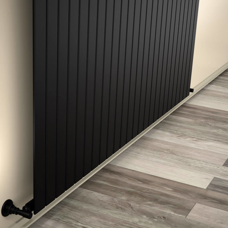 Type 10V Decorative Radiator 900x1846 Matte Black