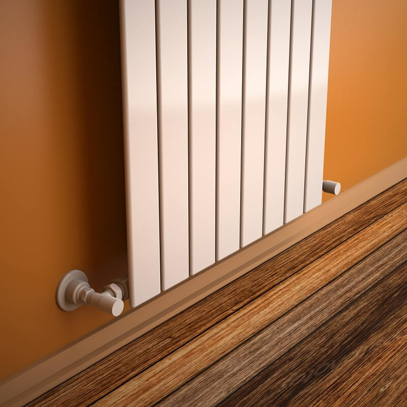 Type 10V Radiateur Décoratif 2200x588 Blanc