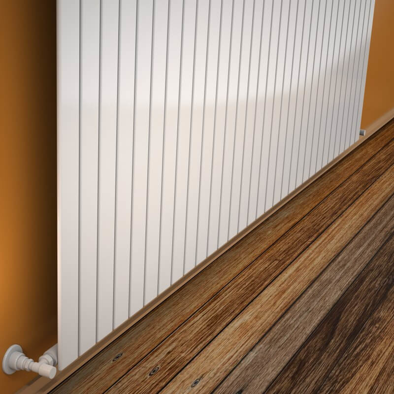 Type 10V Radiateur Décoratif 500x2290 Blanc