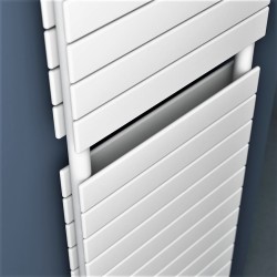 Type 20H Decorative Towel Warmer 500x1180 White - Thumbnail