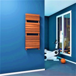 Type 20H Decorative Towel Warmer 500x1180 Wood Effect - Thumbnail