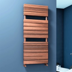 Type 20H Decorative Towel Warmer 600x1180 Wood Effect - Thumbnail