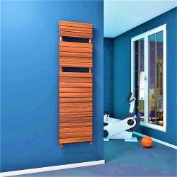 Type 20H Decorative Towel Warmer 600x1772 Wood Effect - Thumbnail