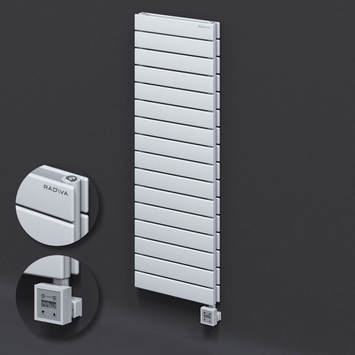 Radiva - Type 20H Electric Steel Decorative Radiator 1180x400 White (KTX3 Thermostat) 1000W