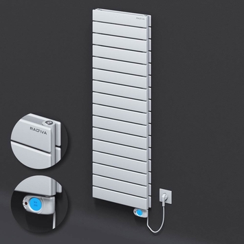 Radiva - Type 20H Electric Steel Decorative Radiator 1180x400 White (Musa Thermostat) 900W