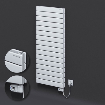 Radiva - Type 20H Electric Steel Decorative Radiator 1180x500 White (Thesis Thermostat) 900W