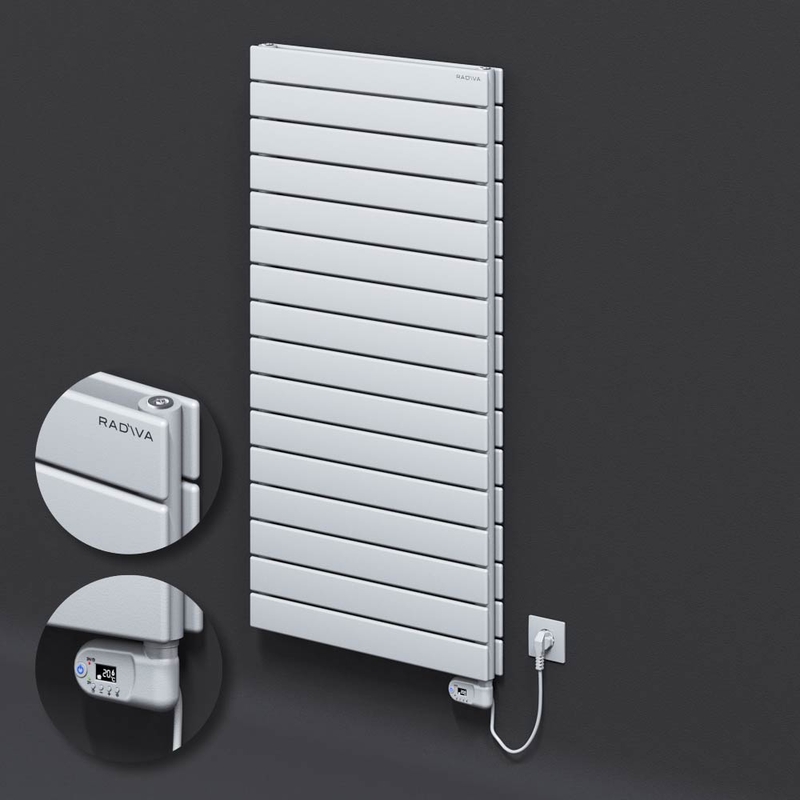 Type 20H Electric Steel Decorative Radiator 1180x600 White (Thesis Thermostat) 900W