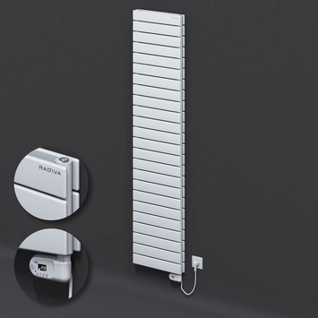 Radiva - Type 20H Electric Steel Decorative Radiator 1772x400 White (Thesis Thermostat) 900W