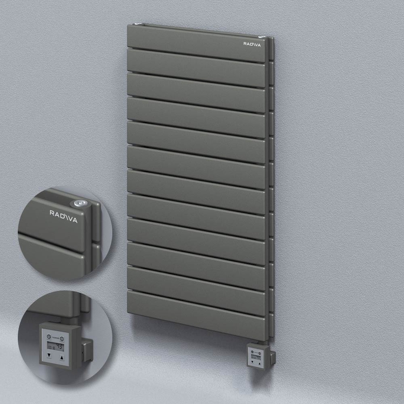 Type 20H Electric Steel Decorative Radiator 884x500 Anthracite (KTX3 Thermostat) 1000W