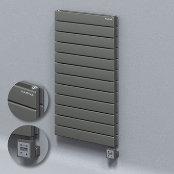 Radiva - Type 20H Electric Steel Decorative Radiator 884x500 Anthracite (KTX3 Thermostat) 1000W