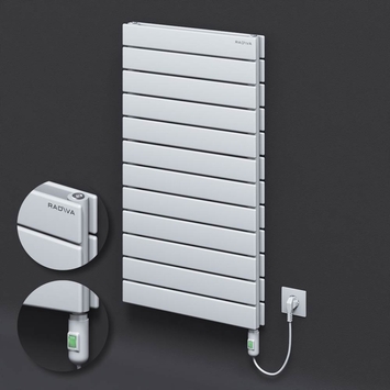Radiva - Type 20H Electric Steel Decorative Radiator 884x500 White (On/Off Button) 900W