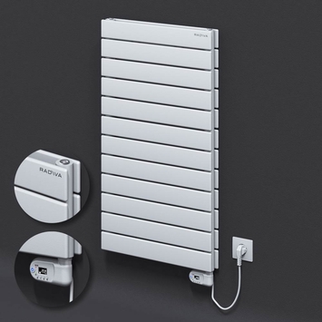  - Type 20H Electric Steel Decorative Radiator 884x500 White (Thesis Thermostat) 900W