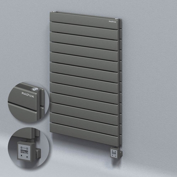 Radiva - Type 20H Electric Steel Decorative Radiator 884x600 Anthracite (KTX3 Thermostat) 1000W