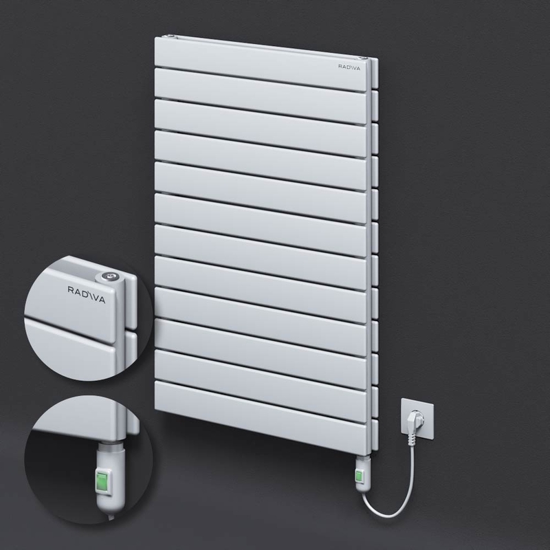 Type 20H Electric Steel Decorative Radiator 884x600 White (On/Off Button) 900W