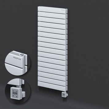 Radiva - Type 20H Electric Steel Radiateur Décoratif 1180x500 Blanc (KTX3 Thermostat) 1000W