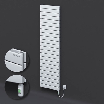 Radiva - Type 20H Electric Steel Radiateur Décoratif 1772x500 Blanc (Bouton Marche/Arrêt) 1500W