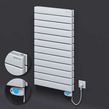 Radiva - Type 20H Electric Steel Radiateur Décoratif 884x500 Blanc (Musa Thermostat) 900W