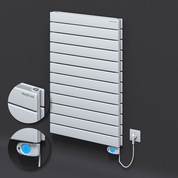 Radiva - Type 20H Electric Steel Radiateur Décoratif 884x600 Blanc (Musa Thermostat) 900W