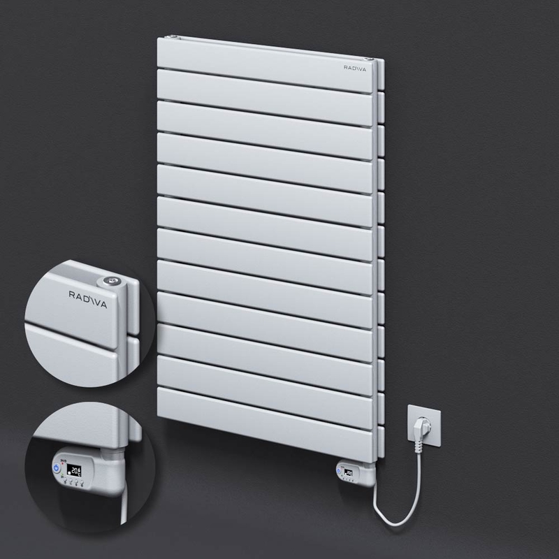 Type 20H Electric Steel Radiateur Décoratif 884x600 Blanc (Thesis Thermostat) 900W