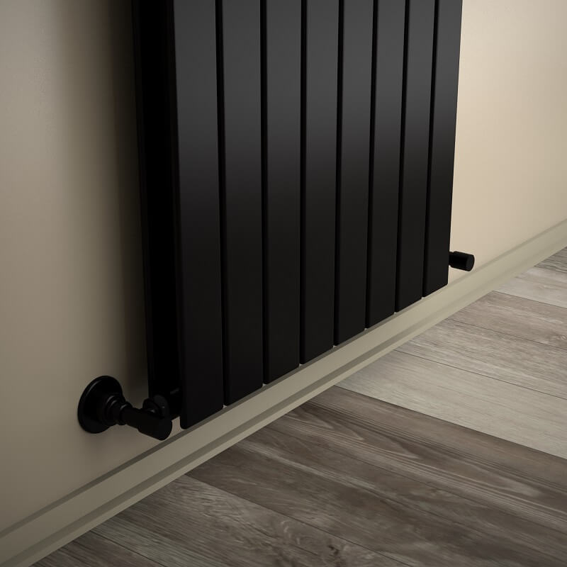 Type 20V Decorative Radiator 1800x588 Matte Black