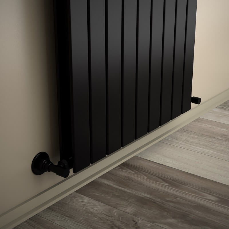 Type 20V Decorative Radiator 1800x662 Matte Black