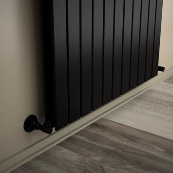 - Type 20V Decorative Radiator 1800x810 Matte Black  - Type 20V Decorative Radiator 1800x810 Matte Black