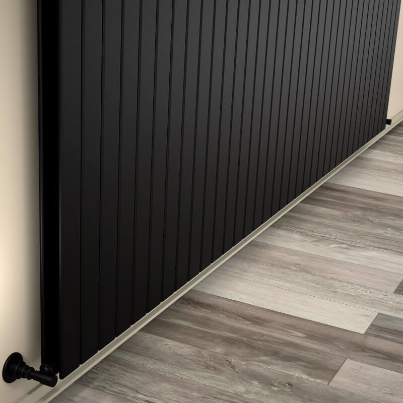 Type 20V Decorative Radiator 400x2586 Matte Black