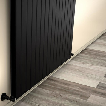 - Type 20V Decorative Radiator 500x1180 Matte Black  - Type 20V Decorative Radiator 500x1180 Matte Black