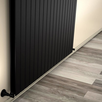 - Type 20V Decorative Radiator 500x1328 Matte Black  - Type 20V Decorative Radiator 500x1328 Matte Black
