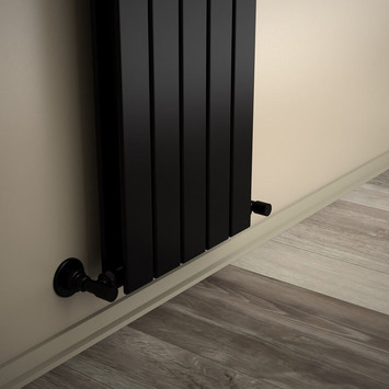 - Type 20V Decorative Radiator 500x366 Matte Black  - Type 20V Decorative Radiator 500x366 Matte Black
