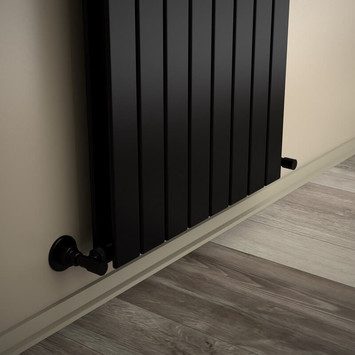 - Type 20V Decorative Radiator 500x588 Matte Black  - Type 20V Decorative Radiator 500x588 Matte Black