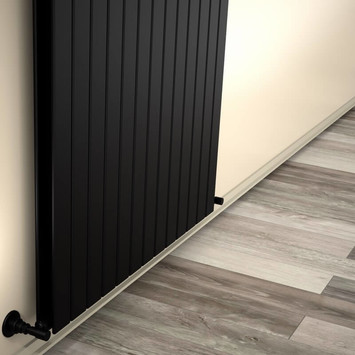 - Type 20V Decorative Radiator 500x958 Matte Black  - Type 20V Decorative Radiator 500x958 Matte Black