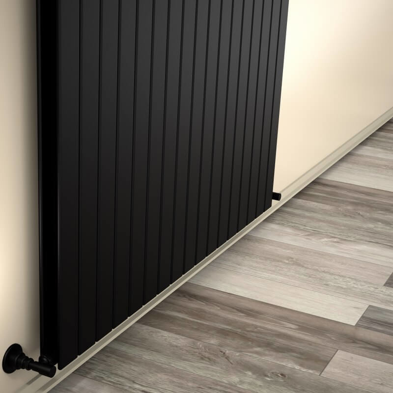 Type 20V Decorative Radiator 600x1254 Matte Black