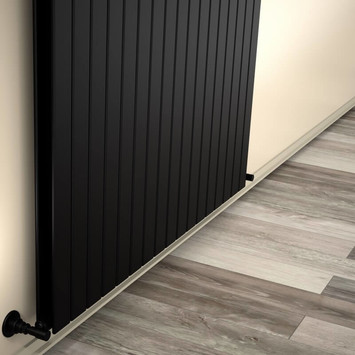 - Type 20V Decorative Radiator 900x1254 Matte Black  - Type 20V Decorative Radiator 900x1254 Matte Black