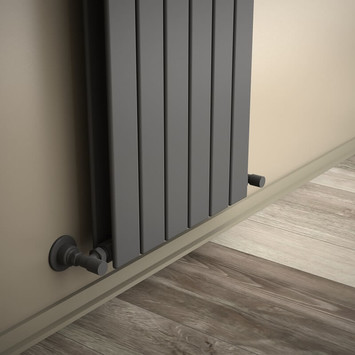 Type 20V Radiateur Décoratif 1800x440 Anthracite (Vertical Radiator) - Thumbnail