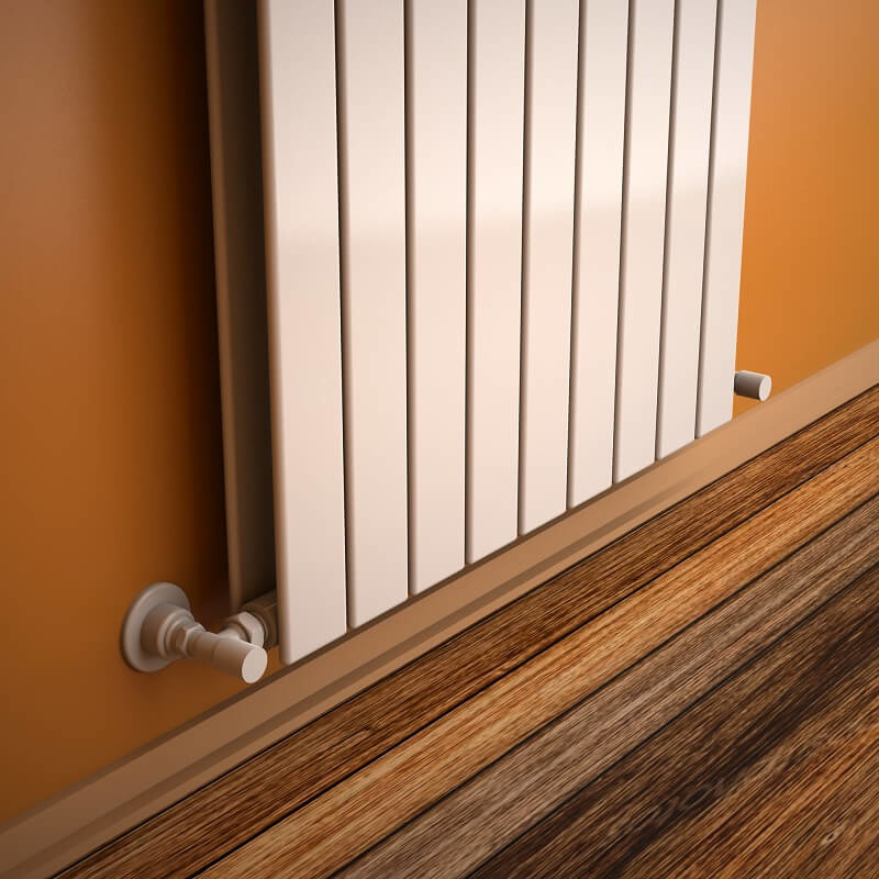 Type 20V Radiateur Décoratif 2200x662 Blanc