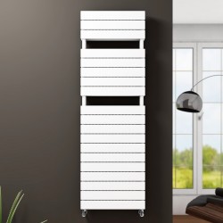 Type 21H Decorative Towel Warmer 500x1550 White - Thumbnail